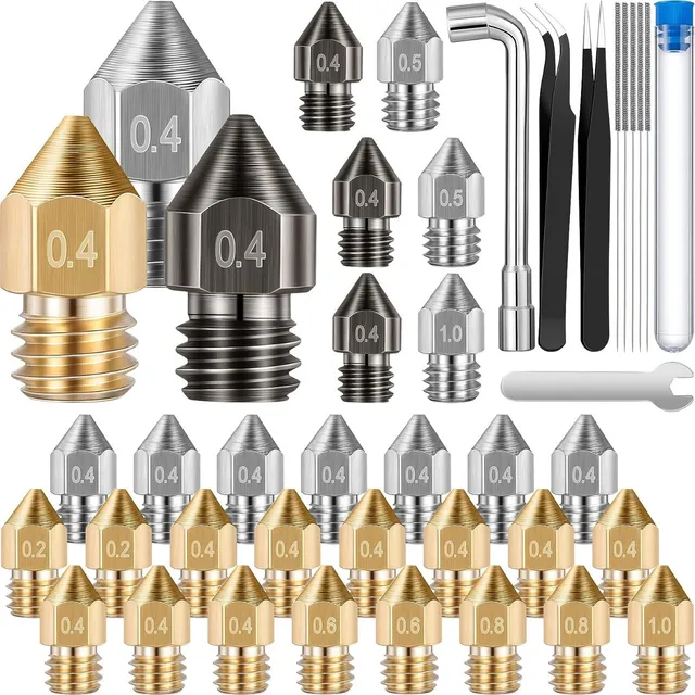 Kit De Limpieza De Boquillas De Impresora 3d De 37 Piezas