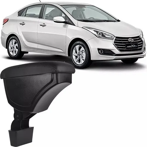 Apoio De Braço Central Hyundai Hb20s 2013 A 2018 Preto