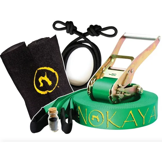 Kit Slackline Completo 15m Profissional - Nokaya Slackline
