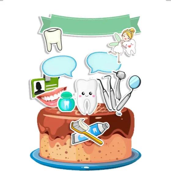 Topo De Bolo Dentista 