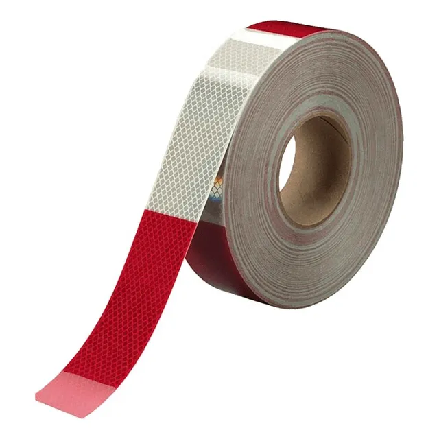 Cinta Reflectiva Roja Blanca Por Metro Ancho 5cm