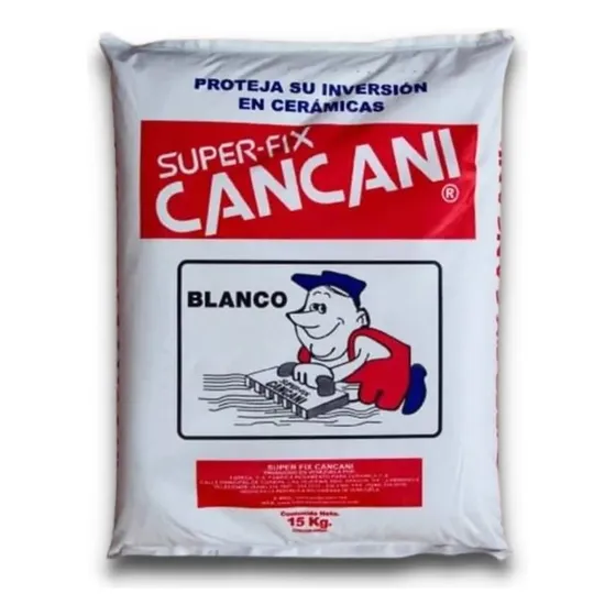 Pego Super Fix Cancani Blanco 15 Kg Adhesivo Para Cerámica