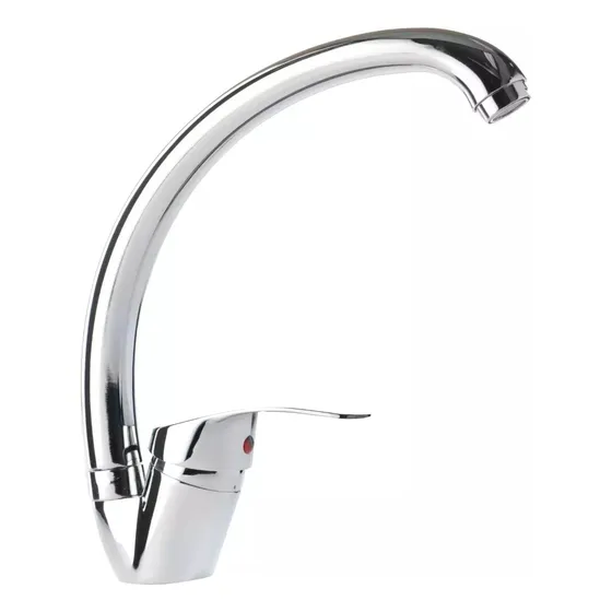 Llave Monomando Lavaplatos Cuello Cisne Brillante
