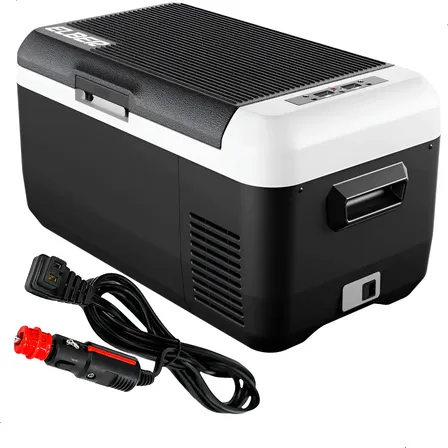 Geladeira Portátil 30lts Elber Bluetooth Usb Lancha Caminhão Preto E Cinza