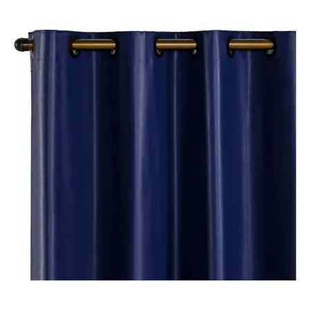 Cortina Blackout Sala Ou Quarto Pvc 1,10 M X 1,30 M Cor Azul