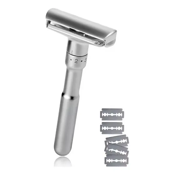 Afeitadora Safety Razor Ajustable Maxcare Con 5 Cuchillas