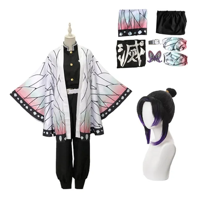 Disfraz De Cosplay De Demon Slayer, Anime, De Shinobu Haori