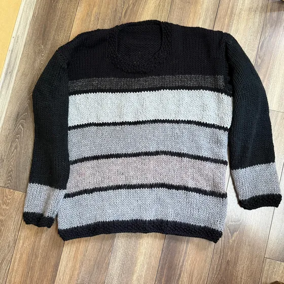 Sweater Pullover Artesanal Tejido A Mano Calentito Oversize