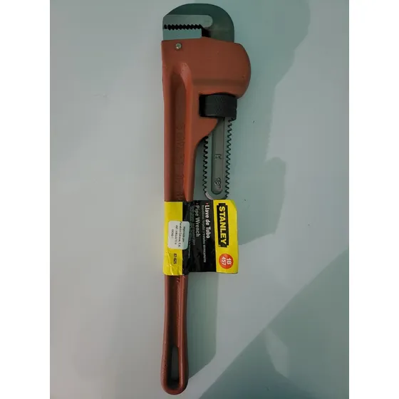 Llave De Tubo Stanley 457 Mm 18  Acero Cromado