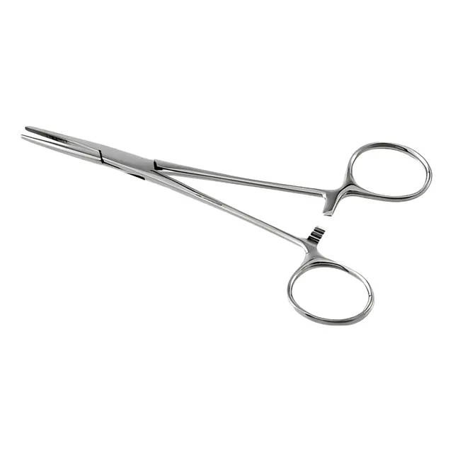 Pinça Crile Reta 16cm Aço Inoxidável.