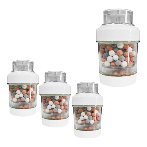Lux Sany Xr-01ba Set 3 Mini Filtros De Agua Purificador Para Llave Grifo De Cocina Color Blanco