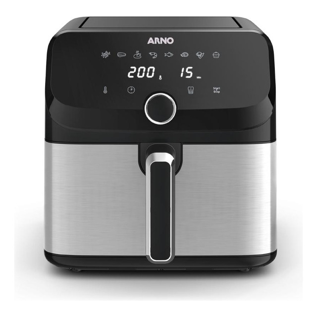 Fritadeira Sem Óleo Arno Air Fry Mega Digital 7,5l 127v Fritadeira Sem Óleo Arno Air Fry Mega Digital 7,5l 127v