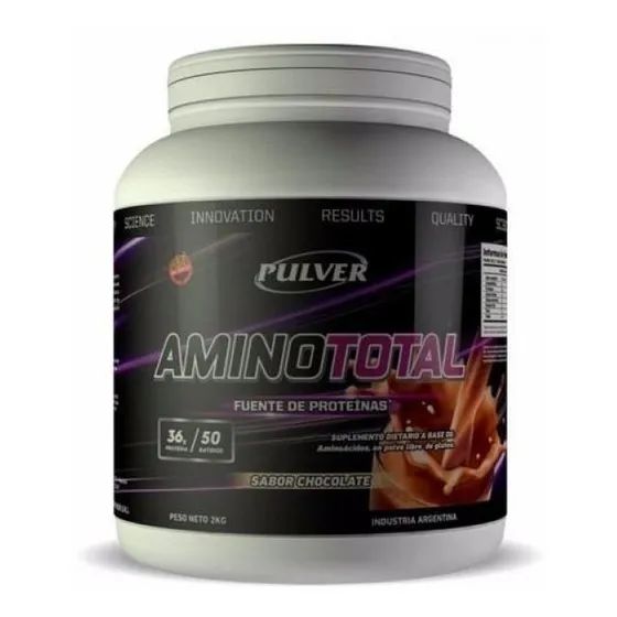 Amino Total 2 Kg Pulver Aminoácidos Bcaa Glutamina Taurina Sin Tacc