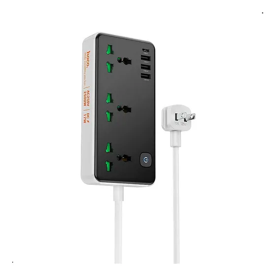 Extension Toma Corriente Cargador Carga Rapida 17w Hoco Ac7