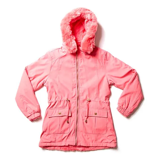 Parka Infantil - Duplaface De Sarja