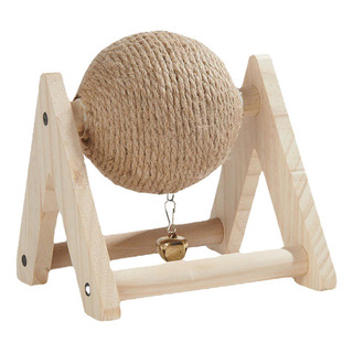 Conejo Scratch Toy Sisal Wood Scratching Ball Para Conejos Conejo Scratch Toy Sisal Wood Scratching Ball Para Conejos