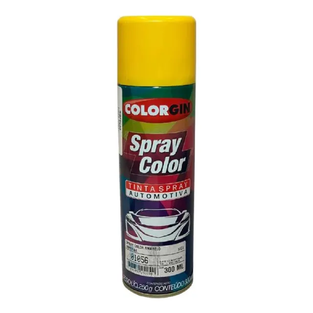 Tinta Spray Automotiva Colorgin Amarelo Imperial 300ml