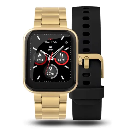 Smartwatch Technos Feminino Connect Max Multifunção Dourado
