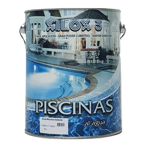 Pintura Piscinas Xilox3 - Base Acuosa - 4 Lt.m.envios