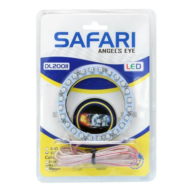 Luz Led Ojo De Angel Azul Diametro 80mm