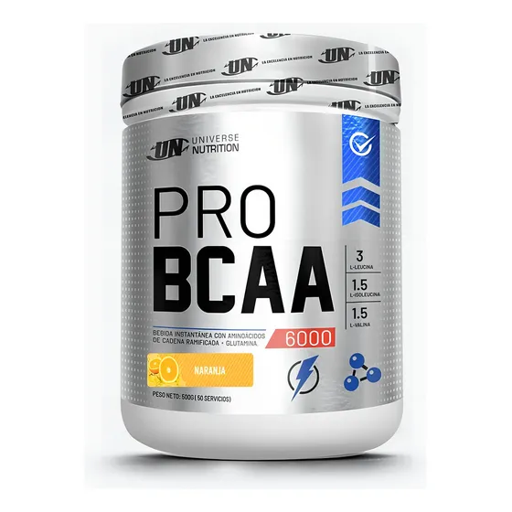 Pro Bcaa 6000 Bcaa Un 500gr Aminoacidos - Fisica Sabor Naranja