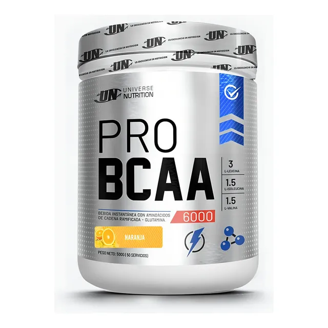 Pro Bcaa 6000 Bcaa Un 500gr Aminoacidos - Fisica Sabor Naranja