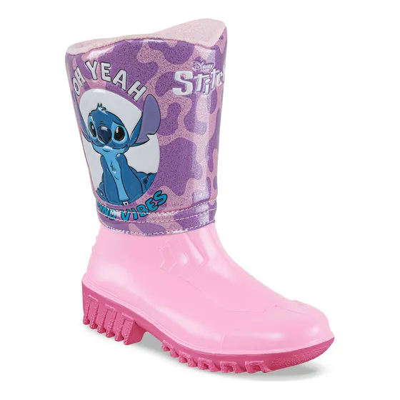 Botas Lluvia Yanel Stitch Rosa-fucsia Para Niña Disney