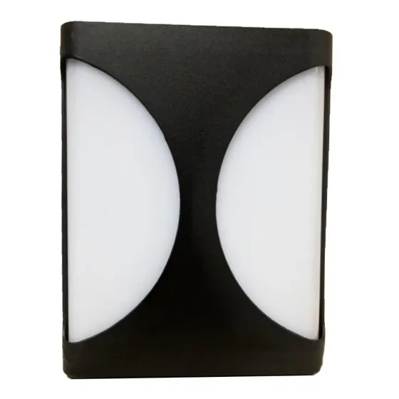 Lampara Pared Led Exterior Cuadrada Dd 12w Luz Calida Vert 