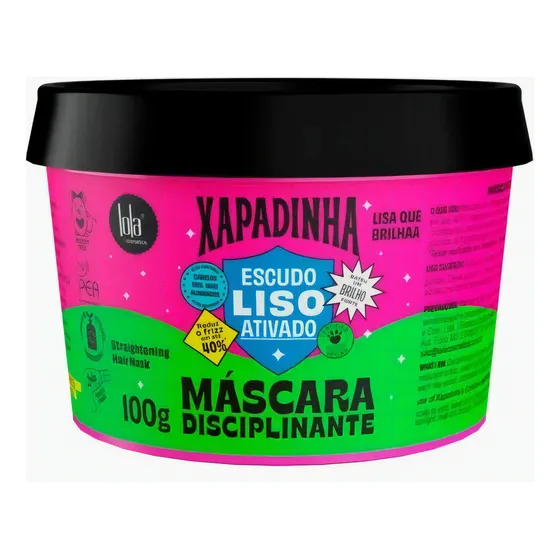 Máscara Capilar Disciplinante Xapadinha Escudo Liso Ativado 100g Lola Cosmetics