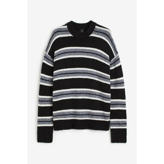 Sweater Hm Oversized Fit Color Negro // Hym / H&m