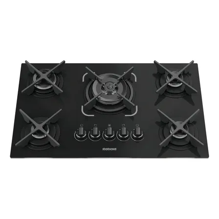 Cooktop itamaxi Itatiaia 5 Bocas Preto