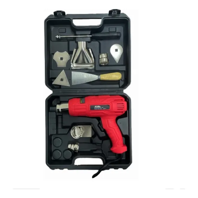 Pistola Calor Adir 807 600°c 1500w + Accesorios + Estuche