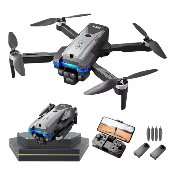 Drone S8s Pro Max Motor Brushless Camera Hd 4k 2 Baterias