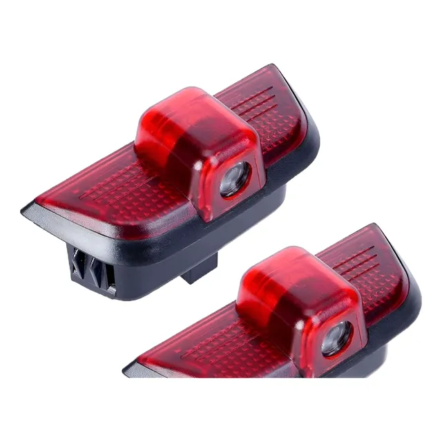 2 Pçs Para Mercedes Bens Led Porta Do Carro Luz Boas-vindas.