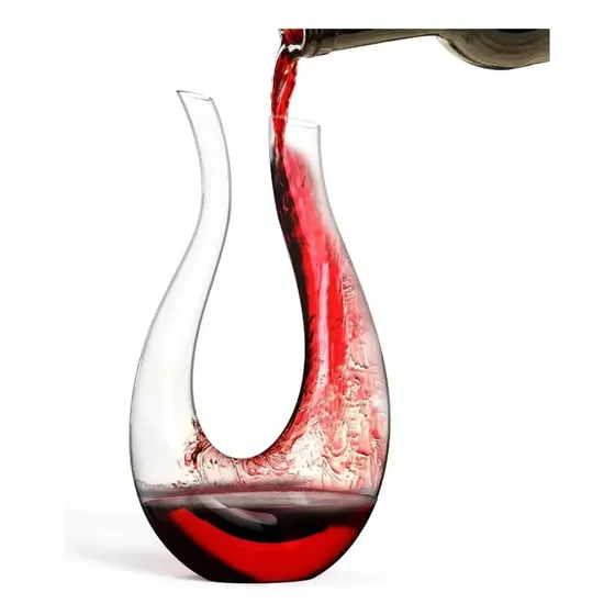 Decanter Aerador Para Vinho Tinto Formato U
