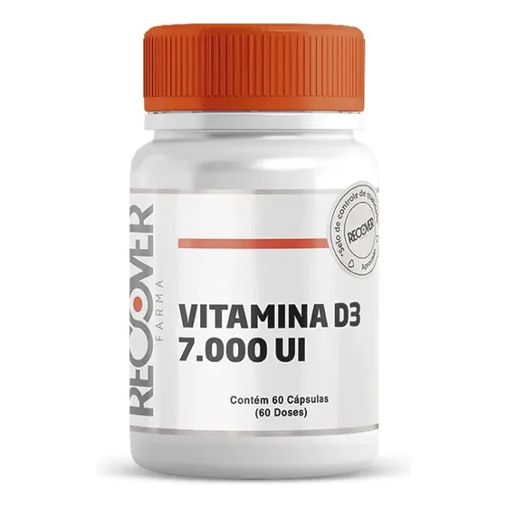 Vitamina D3 7000ui 60 Cápsulas - Recover Farma