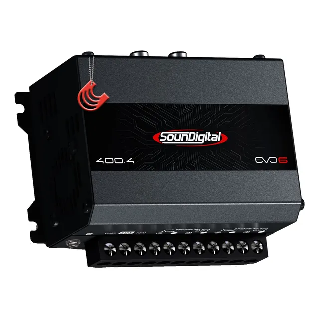 Módulo Amplificador Potência 400w 4 E 2 Canais 4 Ohm Digital