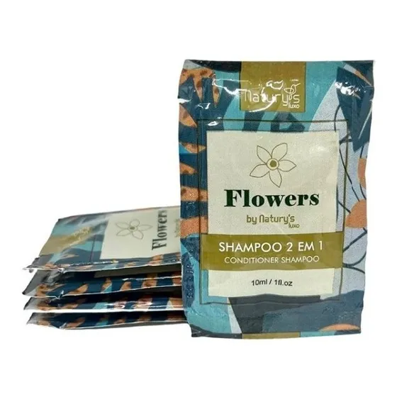  Kit Shampoo Sache  2em1 10ml Naturys Floral Cx500un
