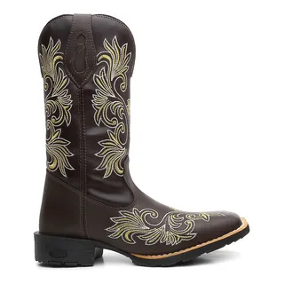 Bota Texana Feminina Couro Legitimo Raia Bordada Country Bota Texana Feminina Couro Legitimo Raia Bordada Country