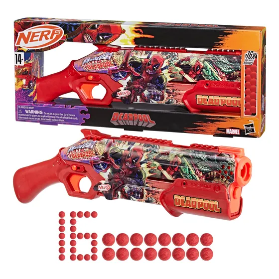 Nerf Rival Marvel Deadpool Blaster 16 Tiros