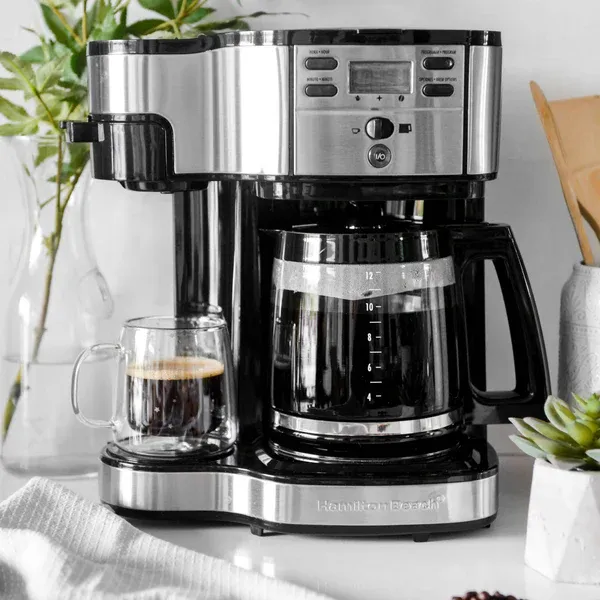 Cafetera Electrica Programable Hamilton Beach Doble Función