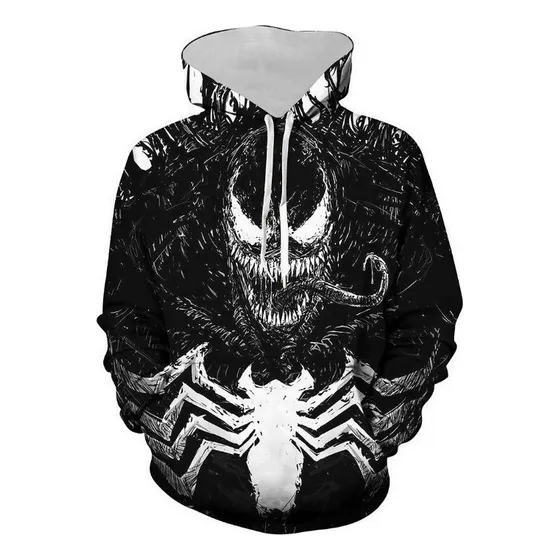 Spider Man Venom Sudadera Con Capucha Adulto Moda Traje 3d
