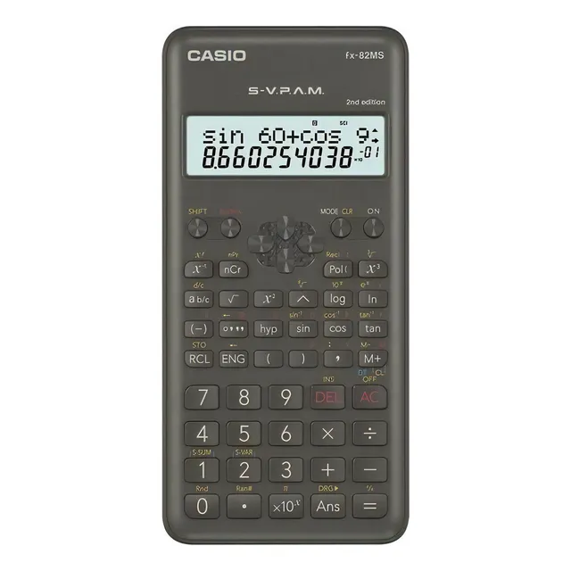Calculadora Cientifica Casio Fx-82ms 240 Funciones Cálculos fraccionarios estadísticas factorial