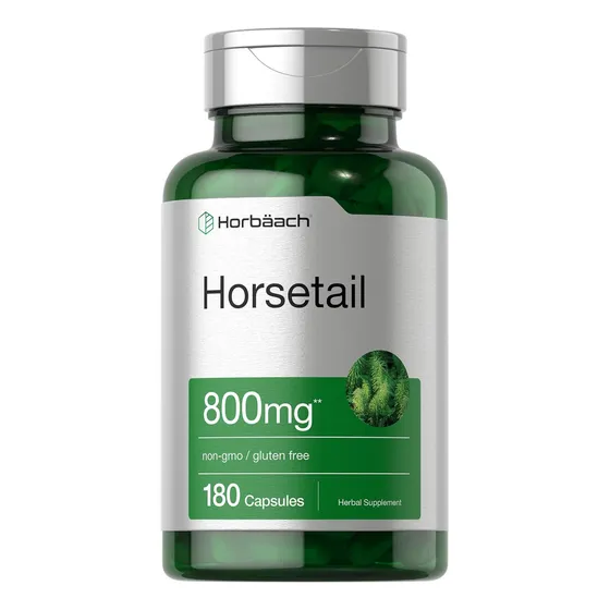 Suplemento Horbäach Hierbas De Cola De Caballo 800mg 180 Cap