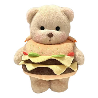 Xt Peluche De Oso De Hamburguesa Relleno Bolso De Hombro De Xt Peluche De Oso De Hamburguesa Relleno Bolso De Hombro De
