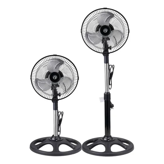 Ventilador de mesa/de pie Delhi dl-10 turbo con 3 palas de Metal color plateado estructura color negro, 25.4cm de diámetro