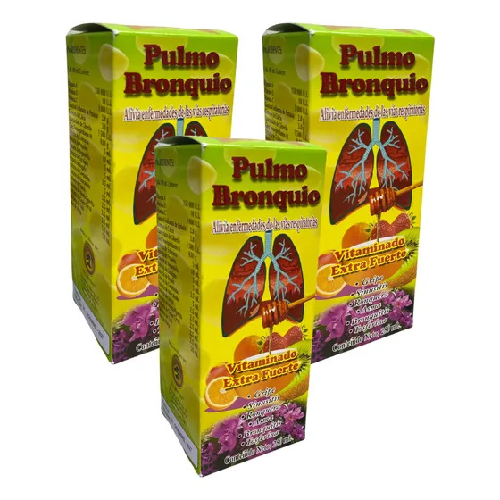 Pack 3 Jarabe Pulmo Bronquio 250 Ml El Bonsay