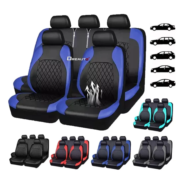 Fundas De Asientos De Automóvil, Universales, 9 Piezas