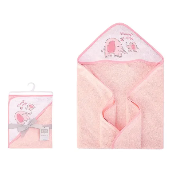 Toalla Hudson Baby - Rosa Elefante