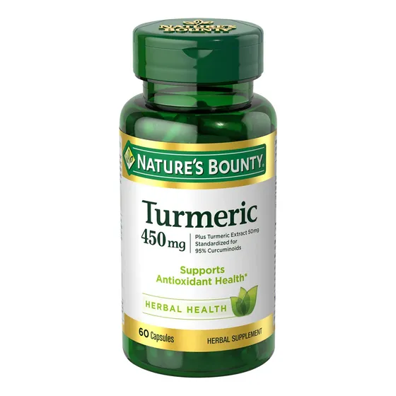 Suplemento De Cúrcuma Nature's Bounty, Cápsulas De 450 Mg, 6